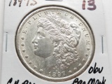 Morgan $ 1897S CH BU obv bag mark