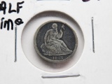 Seated Liberty Half Dime 1837 VF residue