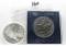 2 World Coins: Canada 1976 $5 Olympic Village .925 Silver; 1977 UK Silver Jubilee 25 New Pence