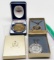 Coinage Jewelry Mix 3 piece boxed: 1974 Eisenhower $ Money Clip; 1943 Silver Liberty Half