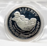 1991S Mount Rushmore $ Proof, no box or COA