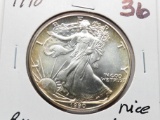 Silver American Eagle 1990 BU nice toning