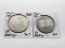 2 Austria .900 Silver 50 Schilling PL: 1959, 1963