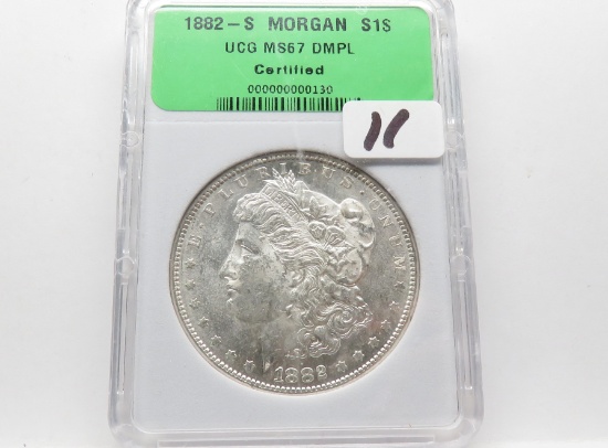 Morgan $ 1882S UCG MS67 DMPL