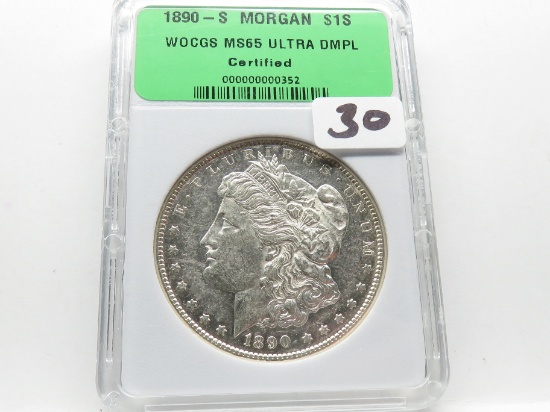 Morgan $ 1890S WOCGS MS65 Ultra DMPL