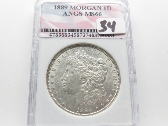 Morgan $ 1889 ANGS MS66