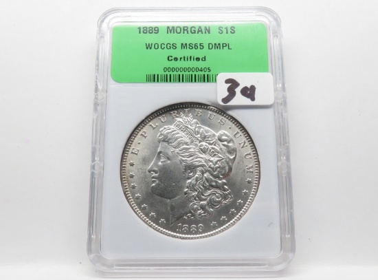 Morgan $ 1889 WOCGS MS65 DMPL
