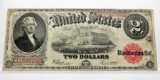 $2 Legal Tender Note Series 1917 , FR60, SN E11588756A, Fine few edge splits