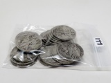 20 Silver Walking Liberty Half $, 1940-1945, 11 dates