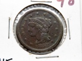 Braided Hair Large Cent 1852 VF