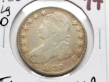 Capped Bust Half $ 1830 large 0 Fine cleaned