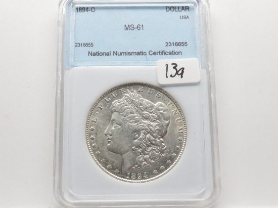 Morgan $ 1894-O NNC MS61