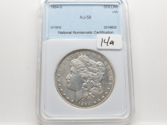 Morgan $ 1894-S NNC AU58