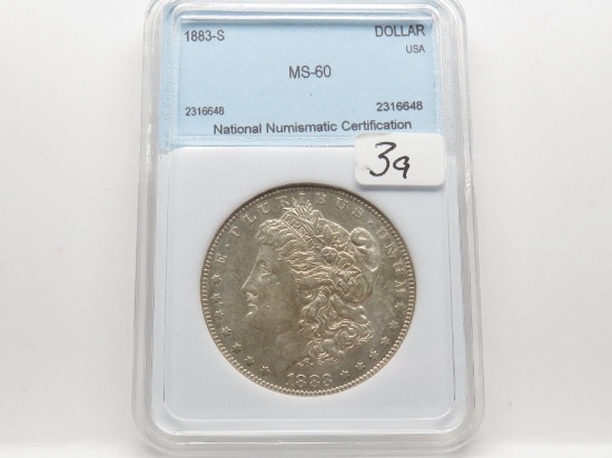 Morgan $ 1883-S NNC MS60