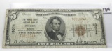 $5 National Note 1929 
