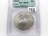 1992D Olympic Baseball Commemorative $ ICG MS70