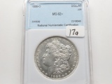 Morgan$ 1886-O NNC MS62+ (Very few marks)