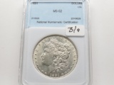 Morgan $ 1891 NNC MS62