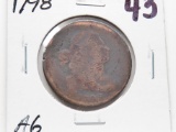 1798 Draped Bust Large Cent AG