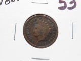 Indian Cent 1869 VF/F better date