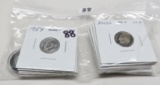 15 Roosevelt Dime Proofs: 6 Silver (1959, 61, 62, 63, 64, 98S); 9 Clad (1965, 73S, 76S, 77S, 78S, 79