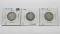 3 Barber Quarters: 1908S G, 1909 G scrapes, 1911D G