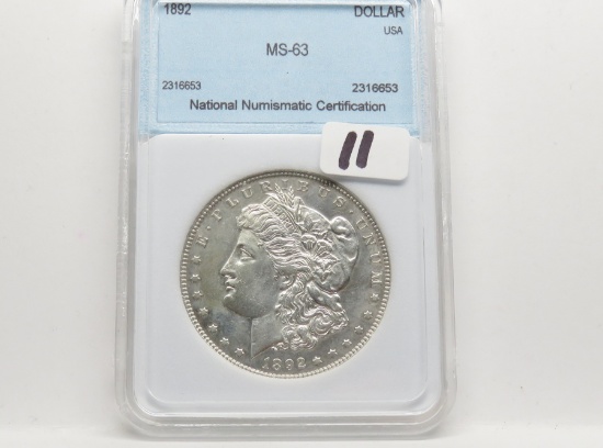 Morgan $ 1892 NNC MS63