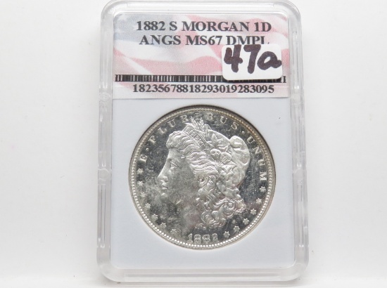 Morgan $ 1882S ANGS MS67 DMPL