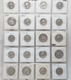 20 Silver Washington Quarters: 1943PDS, 1944PDS, 1945PS, 1946PDS, 1947PDS, 1948PS, 1949PD, 1950PD