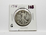 Walking Liberty Half $ 1916 Good