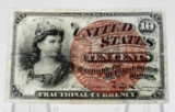 1869 Fractional Currency 10 Cent VF