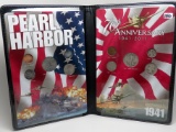 US Commemorative Gallery Folder 70th Anniversary Pearl Harbor with 2 Year Sets (5 Coin each) 1941 &