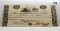 $3 Obsolete Note Manufacturers Exchange Company 1814, SN 1207, VF pinholes