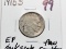 Buffalo Nickel 1915S EF dark spots few scratches, better date