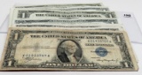 34-$1 Silver Certificates circulated: 1-1935A, 3-35C, 15-35E, 14-35F, 1-35G