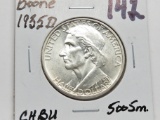 1935D Boone Commemorative Half $ CH BU, mintage 5005