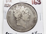 1820 United Kingdom Silver 1 Crown