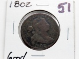 Draped Bust Large Cent 1802 Good