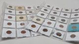 40 Lincoln Cents in vinyl pages, up to BU, no repeat (27 Wheat 1910-1956D; 13 Memorial)