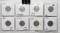 8 Buffalo Nickels: 1916 G, 16S corrosion, 17 VG+, 18 VG, 19 F rev scrs, 19D G+ obv scr, 19S G, 20 VG