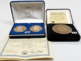 Commemorative Mix boxed: 1876-1980 Presidential Medallion #1055; World Trade Center Ground Zero 2 Me
