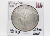 1903S Philippines USA Silver Peso ? cleaned