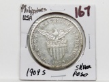1909S Philippines USA Silver Peso