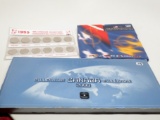 Mix: 1999 Millennium 12 Quarters in holder Canada; 13 Coin Millenaire in original oval holder & pack