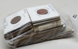 45 Lincoln Cents up to BU in holders, 1927S-1999P (12 Wheat, 33 Memorial)