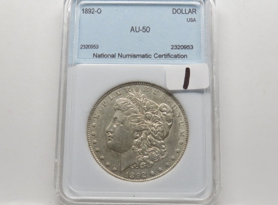 Morgan $ 1892-O NNC AU50