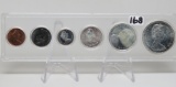 1867-1967 Canada 6-Coin Confederation Centennial Commemorative Silver Proof-Like Set  in Capitol Pla