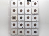 20 Indian Cents, AG-Fine: 1874, 75, 81, 90, 92, 95, 96, 97, 98, 99, 1900, 01, 02, 03, 04, 05, 06, 07