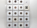 19 Indian Cents, AG-AU: 1896, 97, 3-98, 3-99, 1900, 3-01, 02, 03, 2-05, 2-06, 07