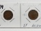 2 Indian Cents: 1894 EF, 1896 EF obv scratch